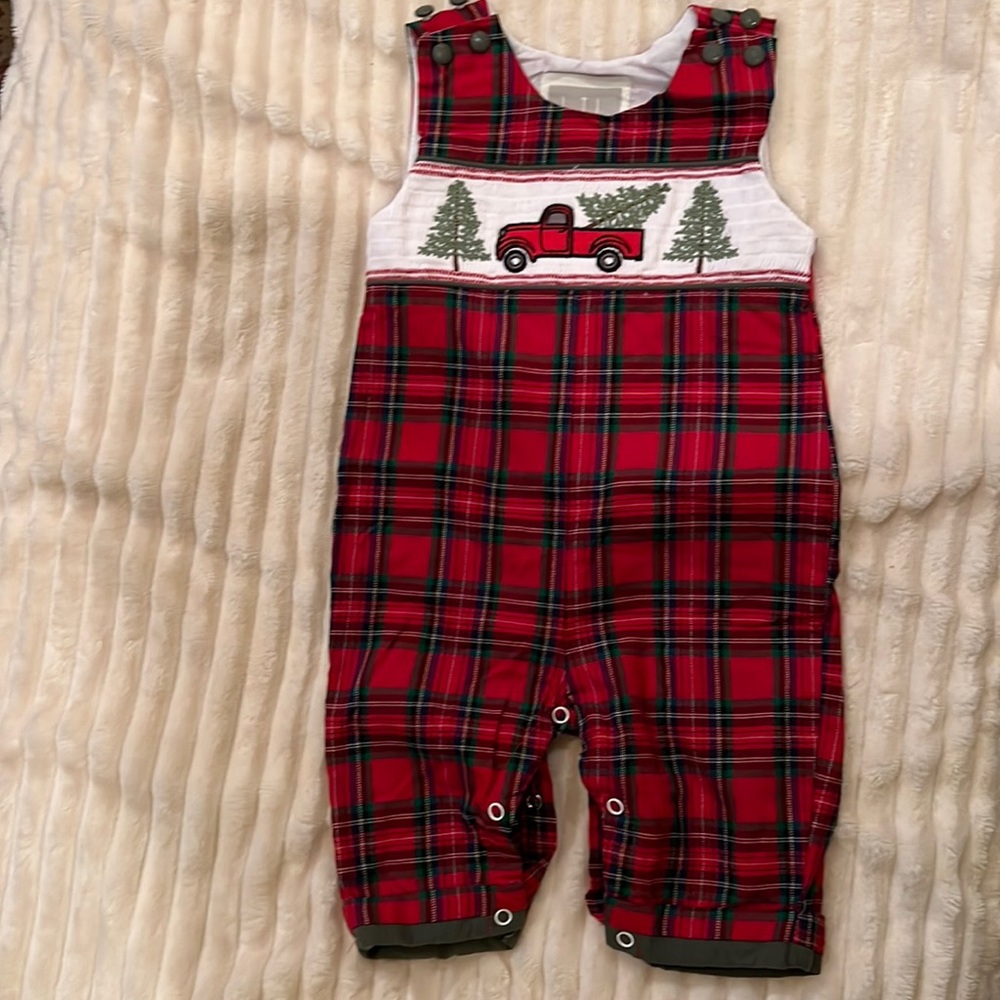 LIL CACTUS Christmas Jon Jon NWT 3-6 month